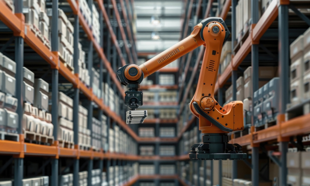 Image of automation in a warehouse