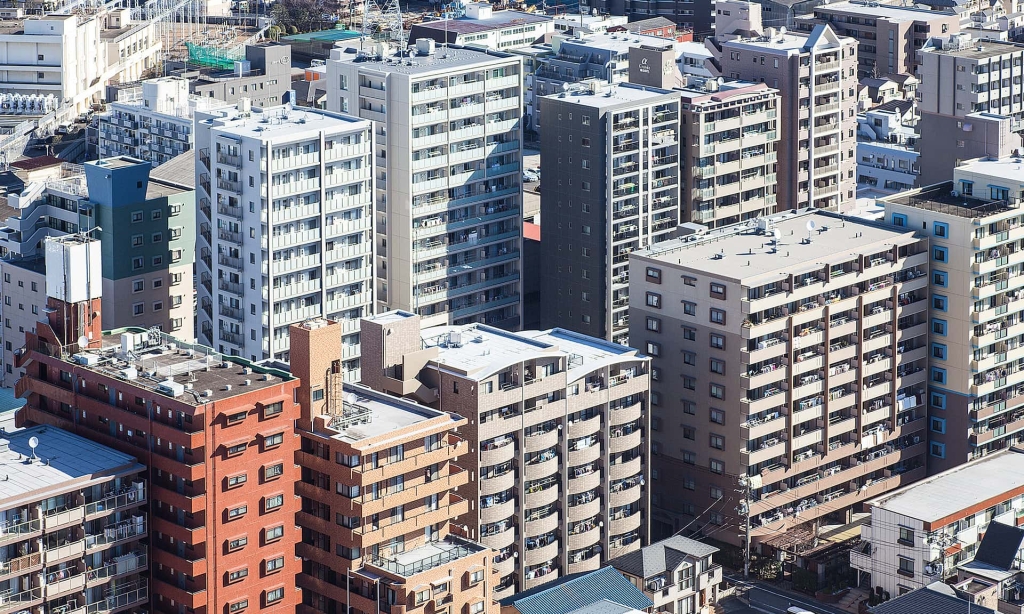 Urban density in Tokyo